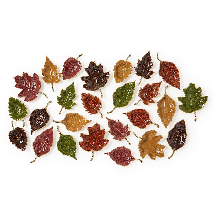 Enameled Leaf Tray Assorted
