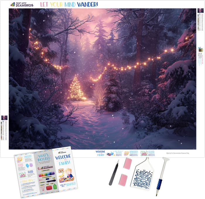 Enchanted Winter Forest at Twilight