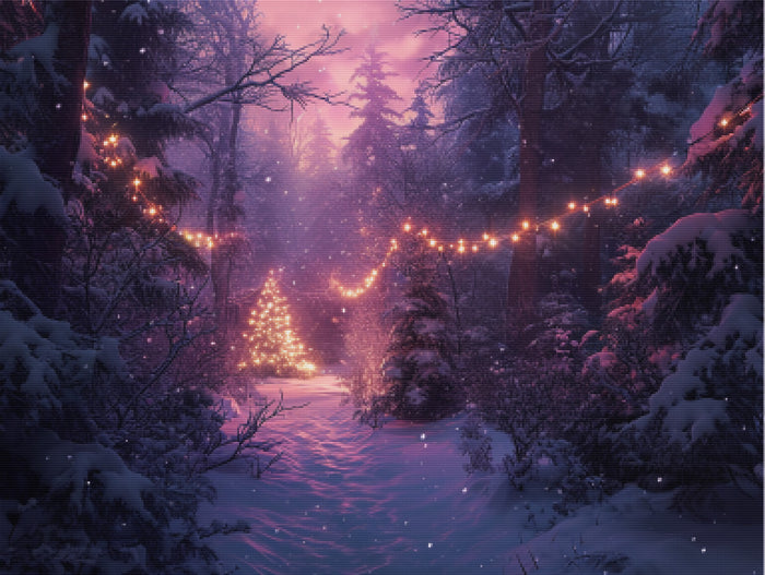 Enchanted Winter Forest at Twilight