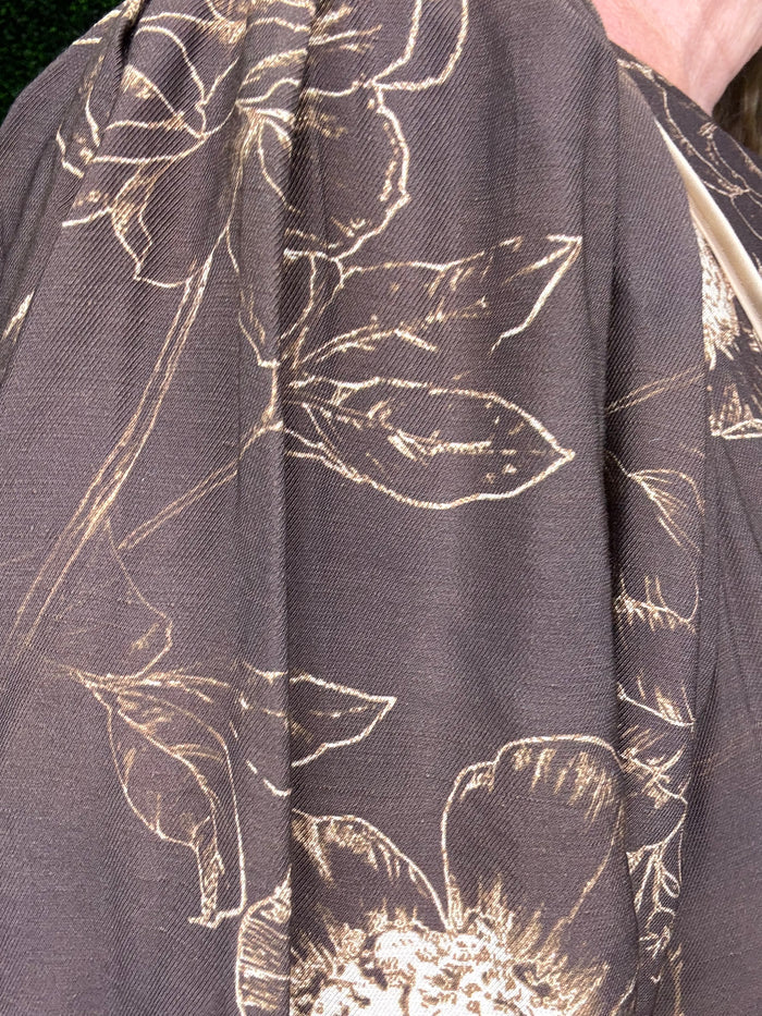 Entro Botanical Charm Midi Dress