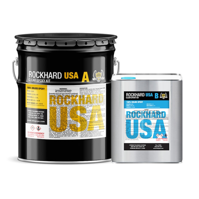 Rockhard USA Epoxy Kit | Part A & Part B. epoxy for garage floors