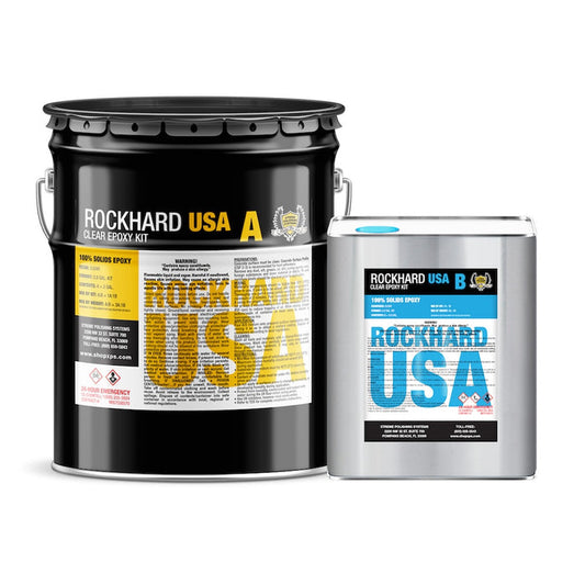 Rockhard USA Epoxy Kit | Part A & Part B. epoxy for garage floors