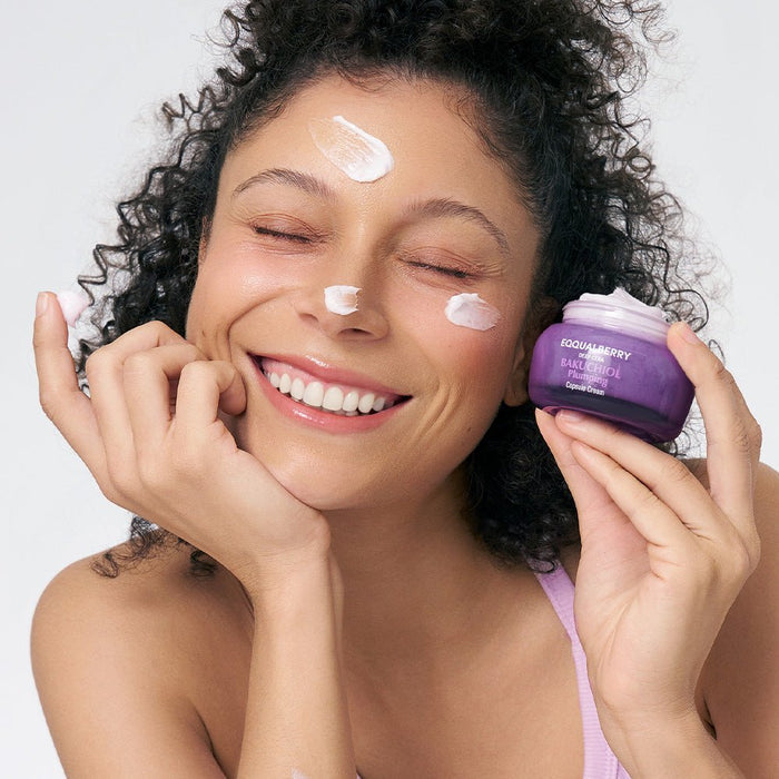 Eqqualberry Bakuchiol Plumping Capsule Cream 50ml كريم كبسولة باكوتشيول الممتلئ من إيكوالبيري - Princess Cosmetics Qatar