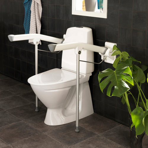 wall mounted flip up grab bar