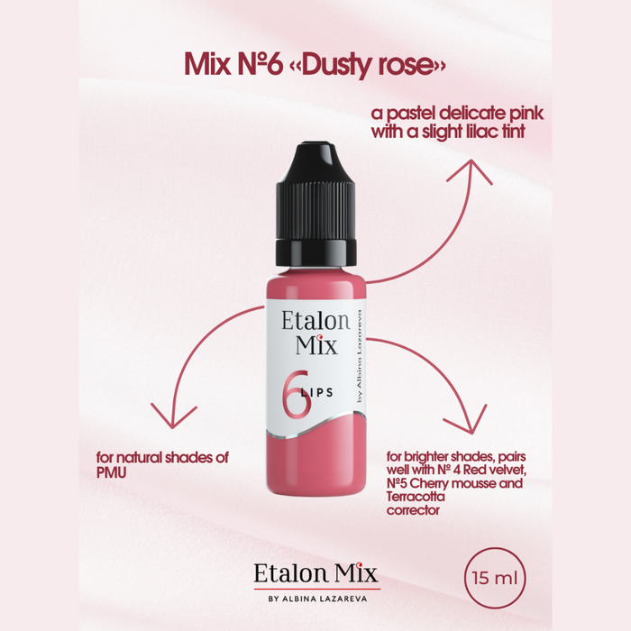 Etalon Mix Lips Pigments Mini Set 5 ml Supreme Permanent
