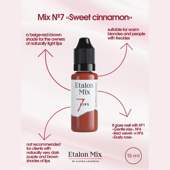 Etalon Mix Lips Pigments Mini Set 5 ml Supreme Permanent
