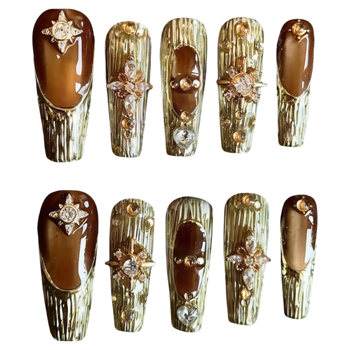 ETERNITY'C Handmade Custom Phantom of Opera Pressed On Wearable Nails T4987