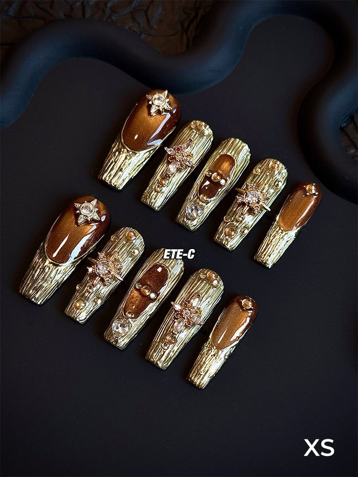 ETERNITY'C Handmade Custom Phantom of Opera Pressed On Wearable Nails T4987
