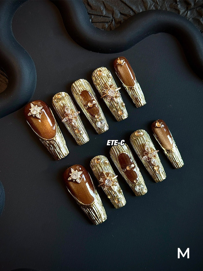 ETERNITY'C Handmade Custom Phantom of Opera Pressed On Wearable Nails T4987