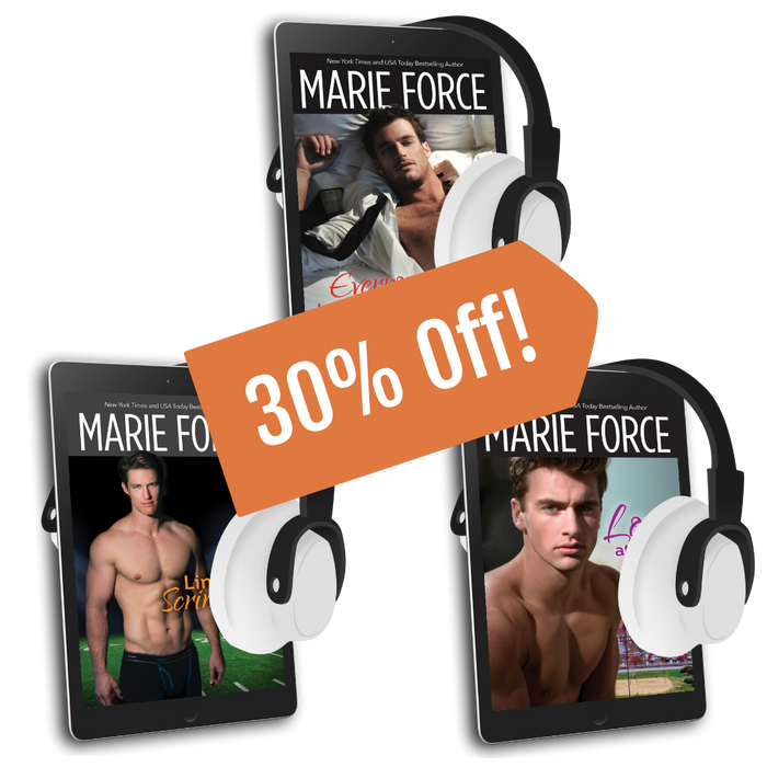 Everyone Loves a Hero, Line of Scrimmage & Love at First Flight Audiobook Bundle