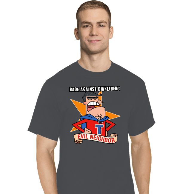 Shirts T-Shirts, Tall / Large / Charcoal Evil Neighbor