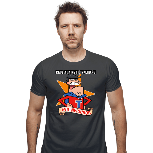 Shirts Fitted Shirts, Mens / Small / Charcoal Evil Neighbor