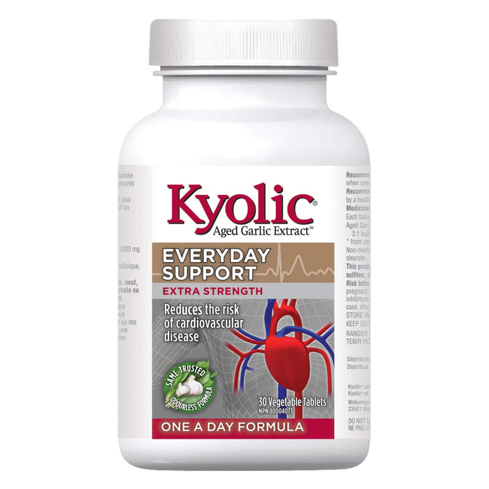 Bottle of Kyolic Extra Strength, One-A-Day, Everyday Support 60 Capsule