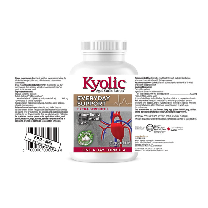 Kyolic Extra Strength, One-A-Day, Everyday Support Information