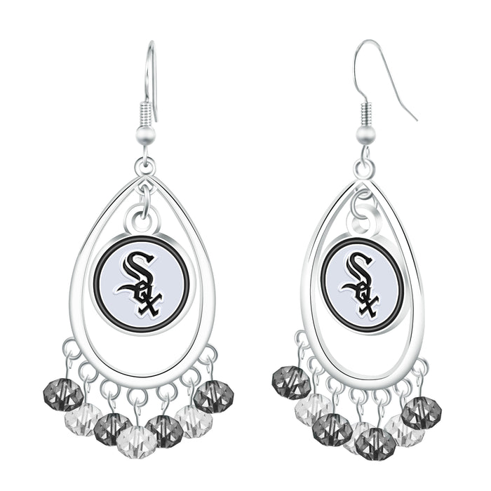 Fancy Dangle WhiteSox Earring