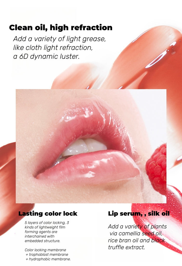 Fidoo Long-wear Glossy Moist Mirror Lip Gloss T4559