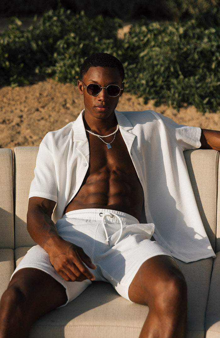Fiorano Short Sleeve Relaxed Shirt in White