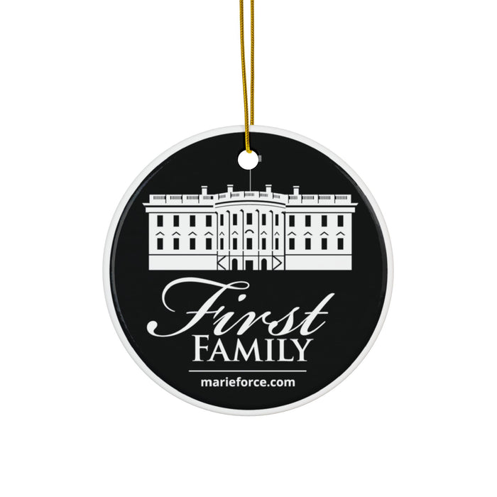 First Family Series Ceramic Ornaments, Double-Sided
