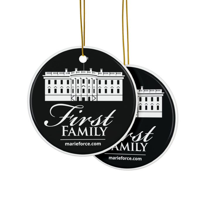 First Family Series Ceramic Ornaments, Double-Sided