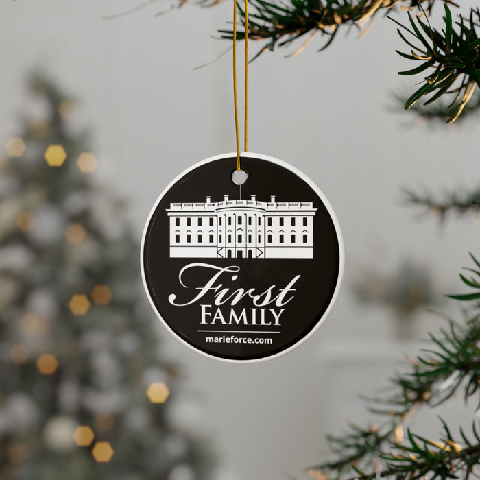 First Family Series Ceramic Ornaments, Double-Sided