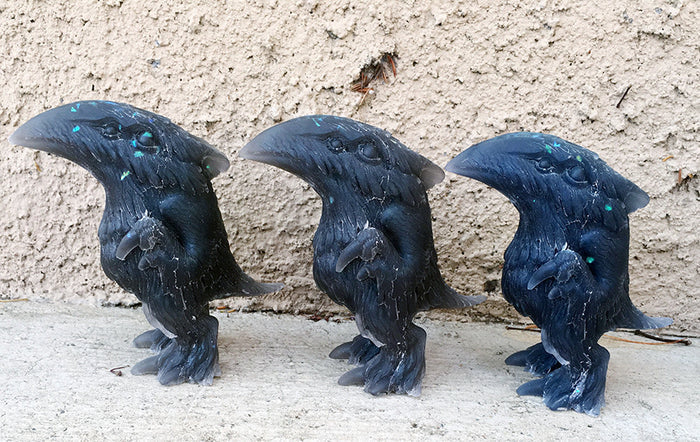 FLOCCULENT CRAW ART FIGURE- NIGHT SKY - GLOW IN THE DARK