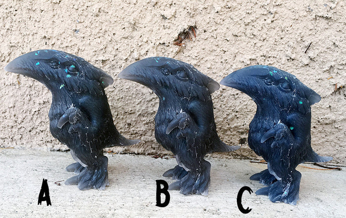FLOCCULENT CRAW ART FIGURE- NIGHT SKY - GLOW IN THE DARK
