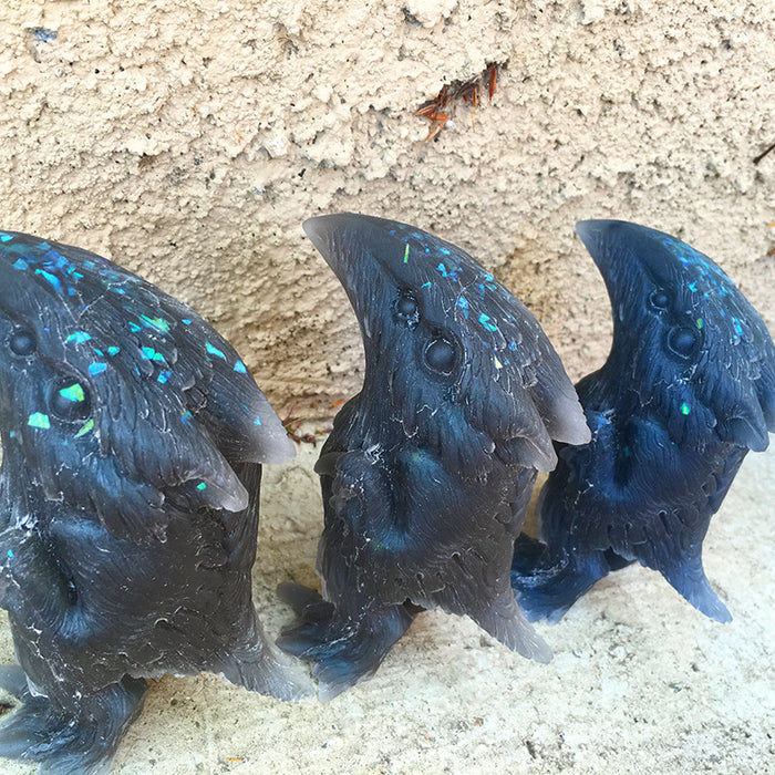 FLOCCULENT CRAW ART FIGURE- NIGHT SKY - GLOW IN THE DARK