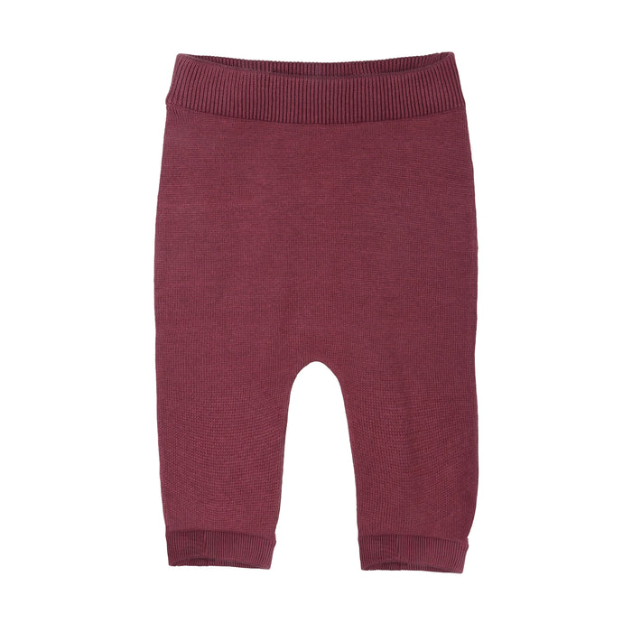 Organic Baby Sweater Knit Pants, Berry