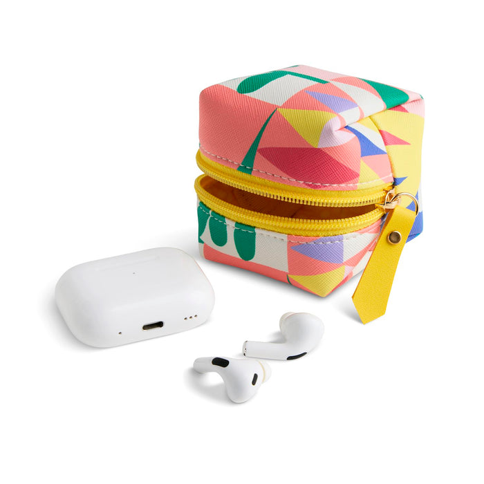 Folk Collage Earbud Case