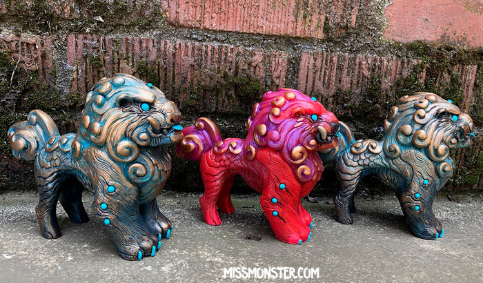 FOO DOG BLEP- GLOW IN THE DARK- **PREORDER SHIPS MID/LATE JULY**