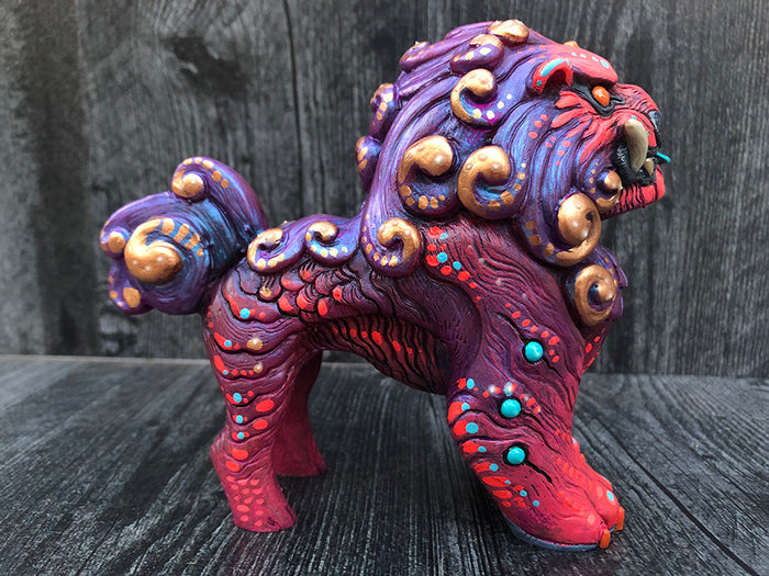 FOO DOG BLEP PAINTED FIGURE