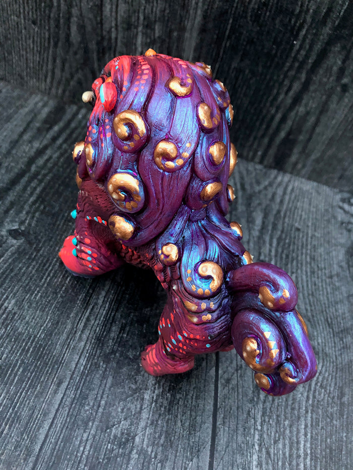 FOO DOG BLEP PAINTED FIGURE