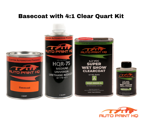 Ford Z9 Blue Candy Pearl Basecoat Clearcoat Quart Complete Paint Kit