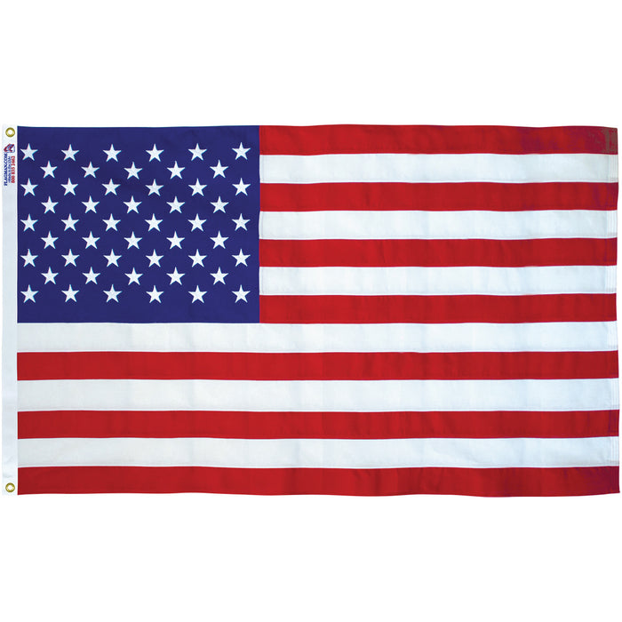 Heavy-duty polyester American flag for high wind