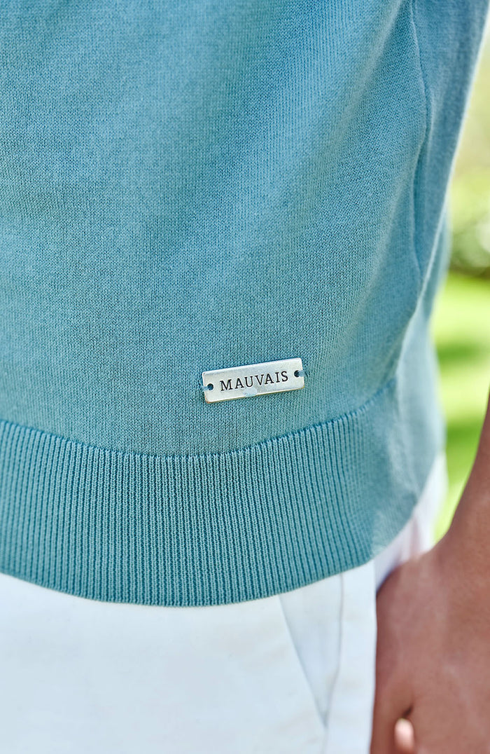 Franco Slim Knit Tee in Mint