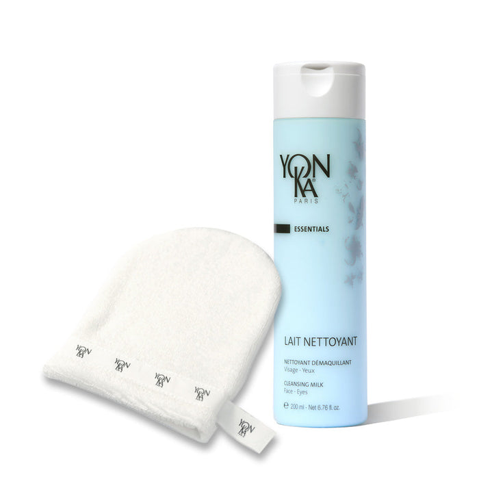 Free Lait Nettoyant + Facial Cleansing Mitt-Yon-Ka Paris