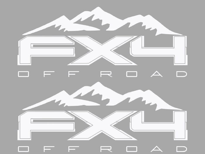 FX4 Off Road Mountains Vinyl Decal
