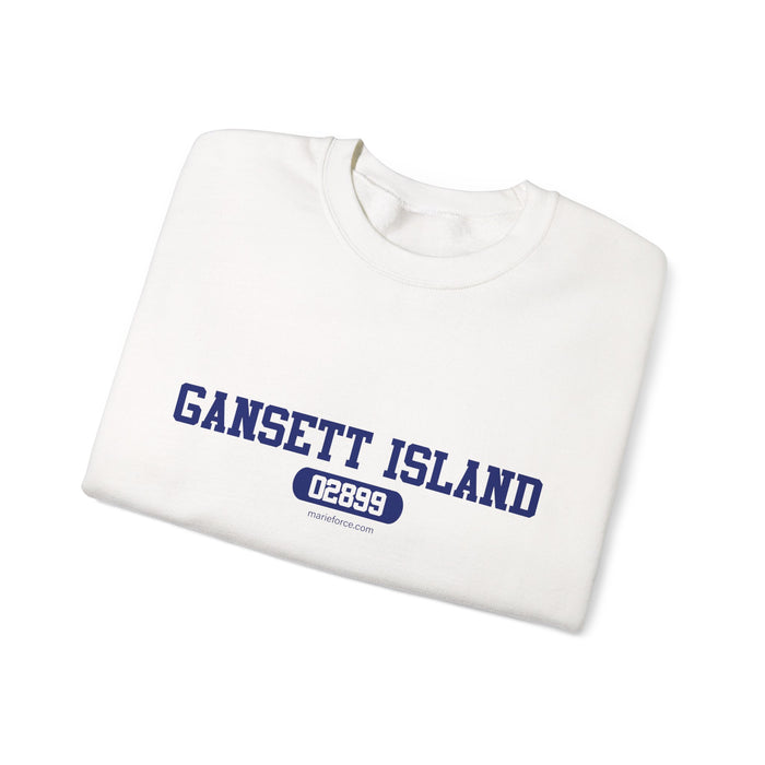 Gansett Island Sweatshirt (white, sand and light heathered grey)
