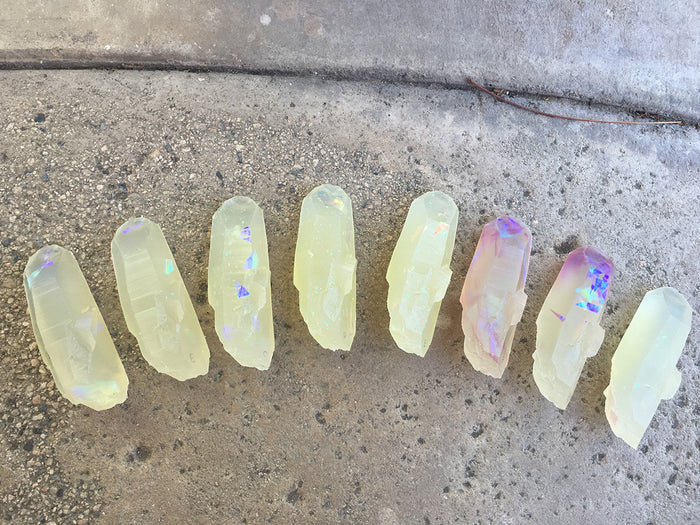 GARDEN CRYSTAL- CAST URETHANE GLOW IN THE DARK- IRIDESCENTS (PURPLES N MORE)