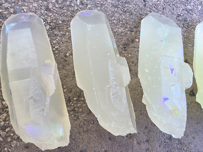 GARDEN CRYSTAL- CAST URETHANE GLOW IN THE DARK- IRIDESCENTS (PURPLES N MORE)