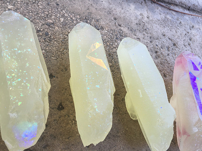 GARDEN CRYSTAL- CAST URETHANE GLOW IN THE DARK- IRIDESCENTS (PURPLES N MORE)