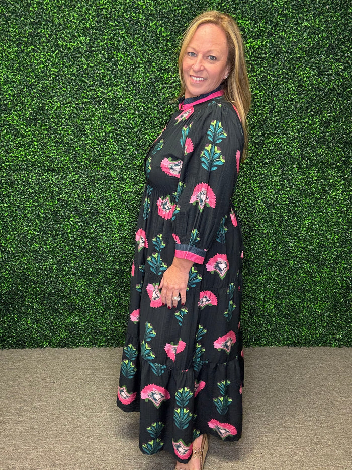 Garden Grace Midi Dress