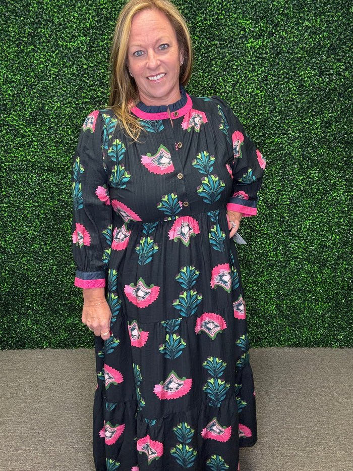 Garden Grace Midi Dress