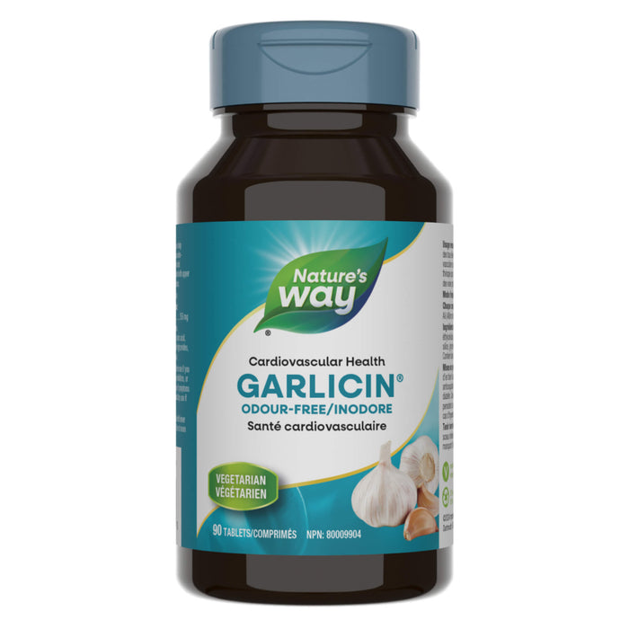 Bottle of Nature's Garlicin 90 Tablets