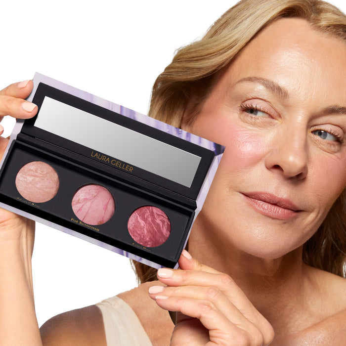 Geller's Greatest Better Than Ever Blush Trio model with palette