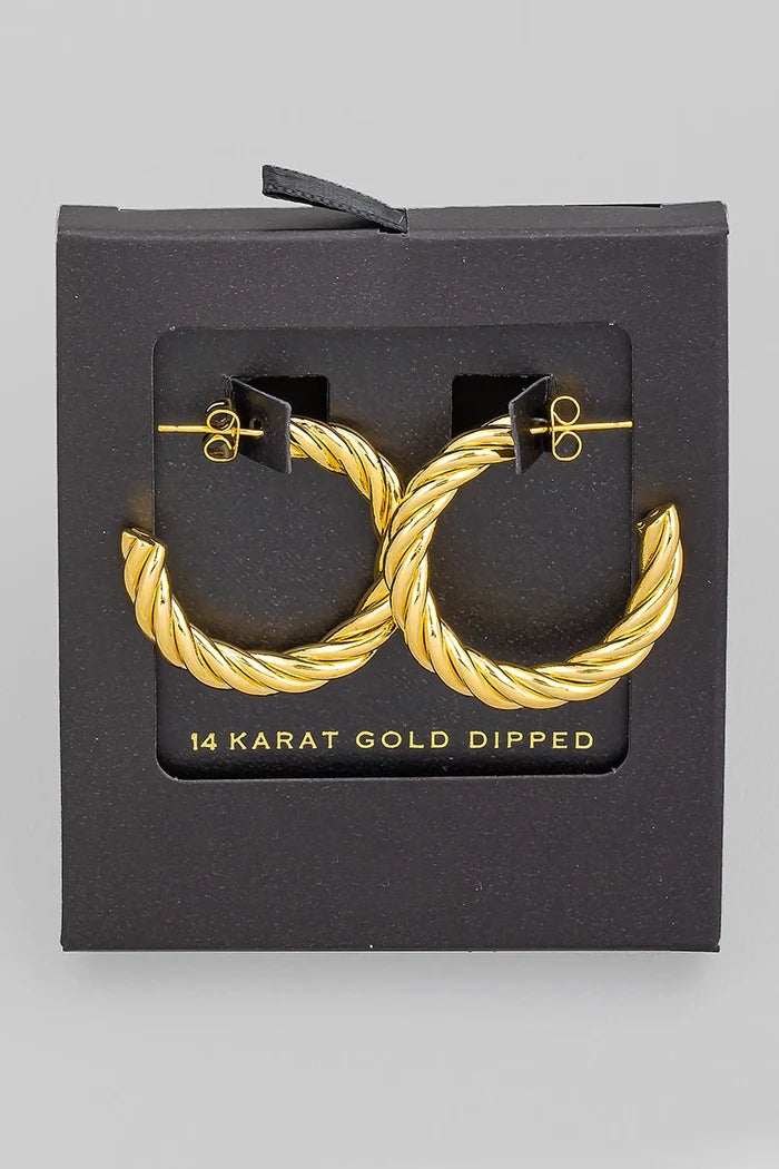 Girly hoop earrings