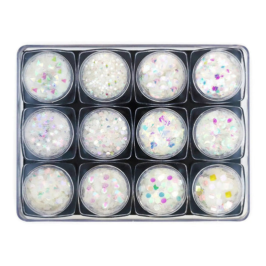 Glitter Set - NGS-014 - Iridescent Shapes   Naio Nails