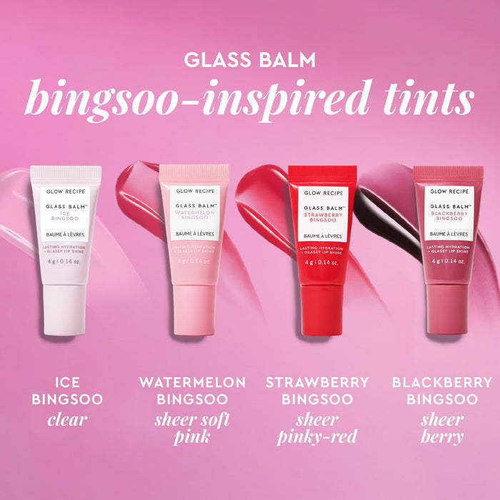 Glow Recipe Mini Glass Balm Lip Treatment Gift Set 4 PC