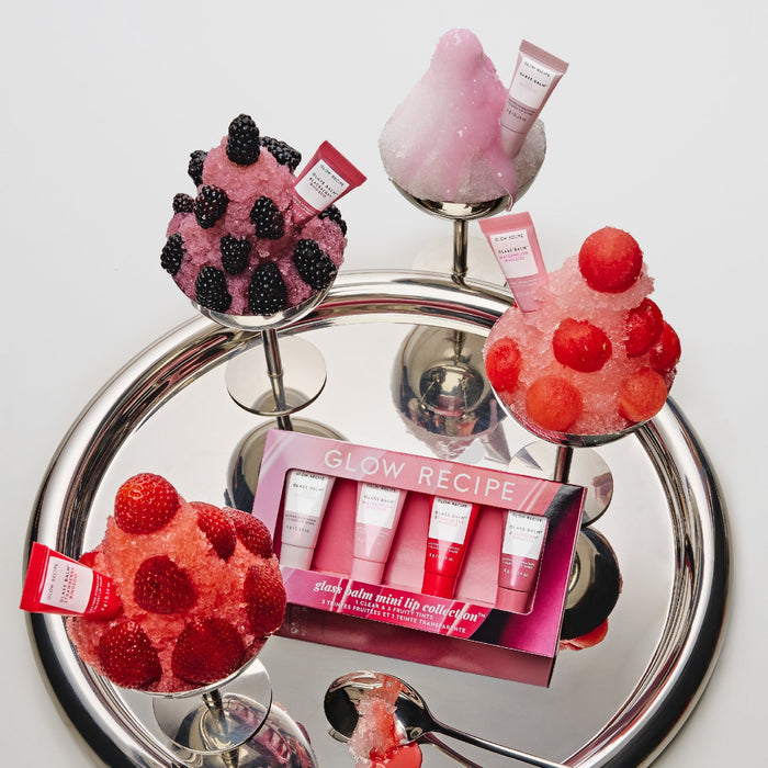 Glow Recipe Mini Glass Balm Lip Treatment Gift Set 4 PC