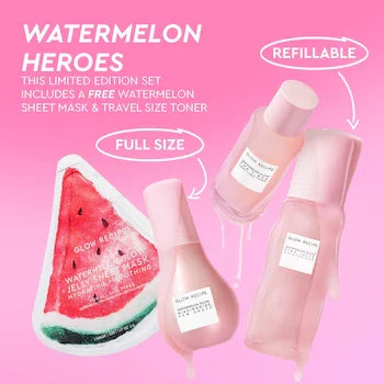 Glow Recipe Watermelon Glow Dewy Skin Routine Kit 4 PC